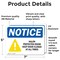 Signmission Halon Protected Room Keep Door Closed, 7 in W x Rectangle, Vinyl Decal OS-2PACK-NS-D-57-L-15776 - alternate 2